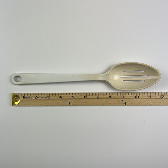VTG Tailor Made White Plastic Kitchen Utensil Set of 3 Spoon, Ladle, Spoon Fork - Picture 6 of 10